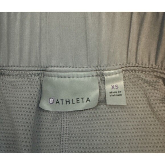 Women’s Athleta Active GRAY Elastic Waist Skirt Lined Built in Shorts Pocket -XS - Picture 3 of 7